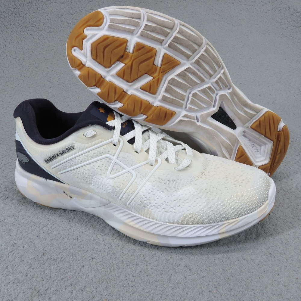 Karhu Mens Fusion 3.5 Saysky Running Shoes Navy Cream Sneakers 10 F100307